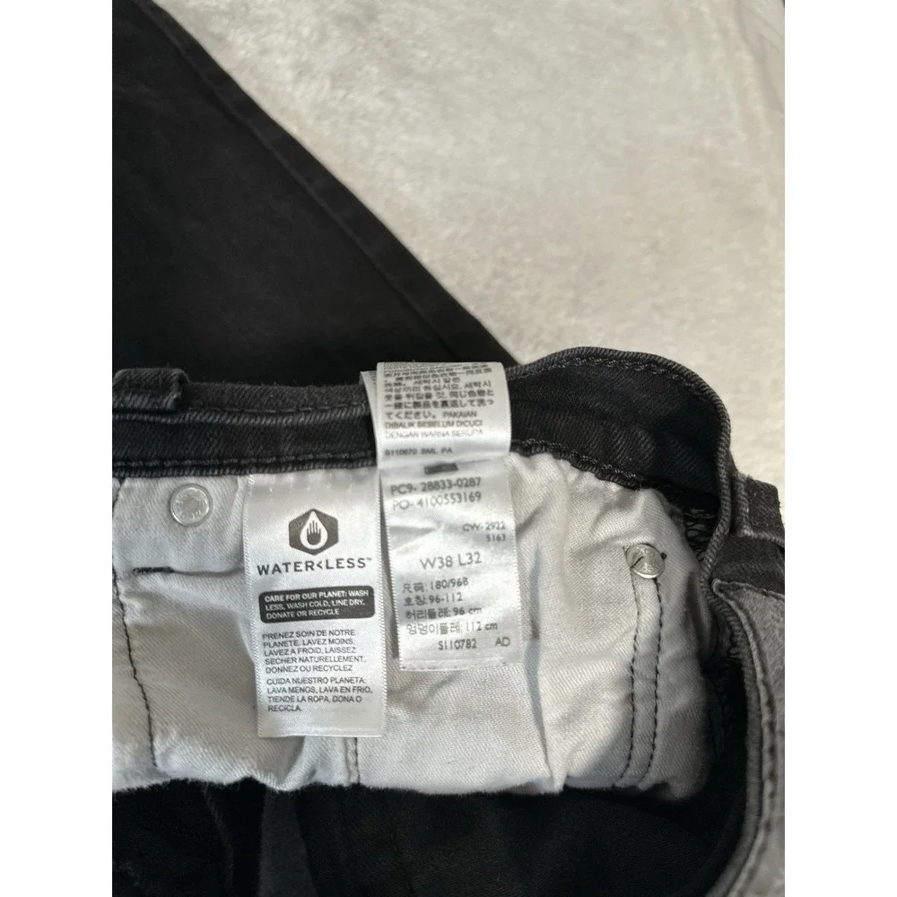 Levis 512 Slim Tapered Blue Denim Jeans Sz 38x32 Act (38x30) Pants‎ Stretch